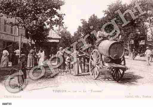 Ville de TOULON, carte postale ancienne