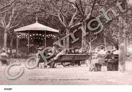 Ville de VALSLESBAINS, carte postale ancienne