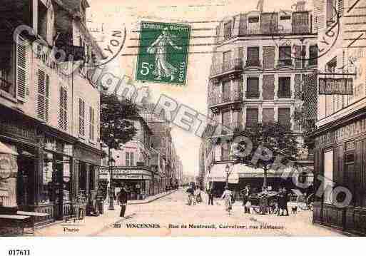 Ville de VINCENNES, carte postale ancienne