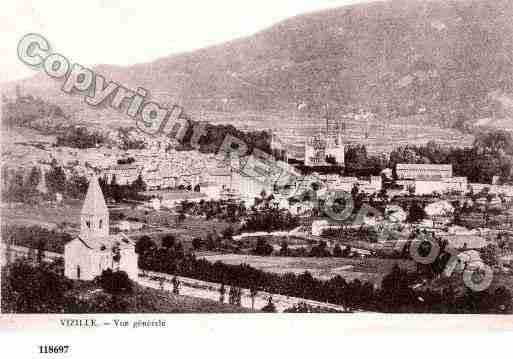 Ville de VIZILLE, carte postale ancienne