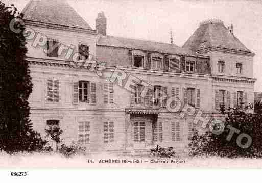 Ville de ACHERES, carte postale ancienne