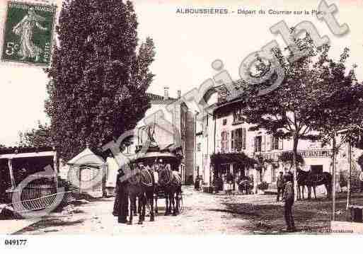 Ville de ALBOUSSIERE, carte postale ancienne