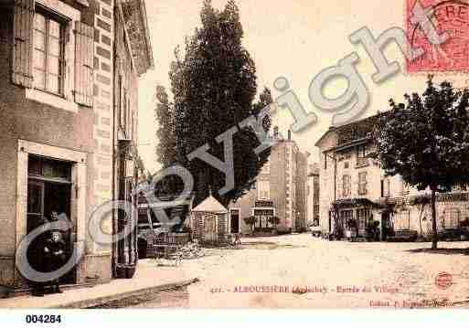 Ville de ALBOUSSIERE, carte postale ancienne