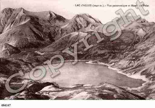 Ville de ALLOS, carte postale ancienne