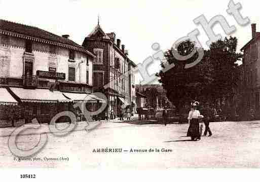 Ville de AMBERIEUENBUGEY, carte postale ancienne