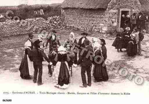 Ville de AURAY, carte postale ancienne