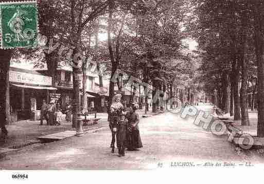 Ville de BAGNERESDELUCHON, carte postale ancienne