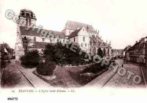 Ville de BEAUVAIS, carte postale ancienne