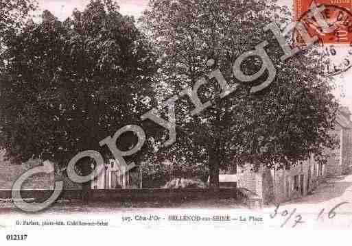 Ville de BELLENODSURSEINE, carte postale ancienne