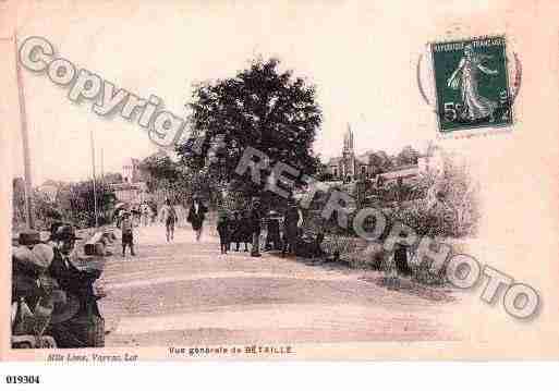 Ville de BETAILLE, carte postale ancienne