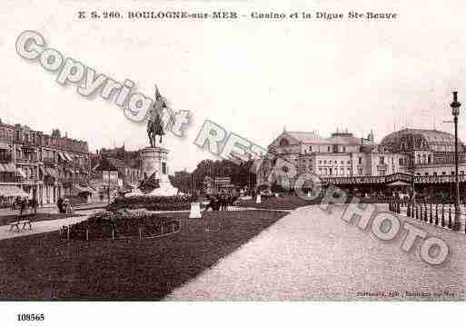 Ville de BOULOGNESURMER, carte postale ancienne