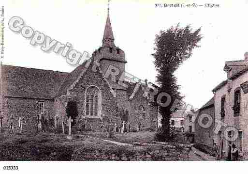 Ville de BRETEIL, carte postale ancienne