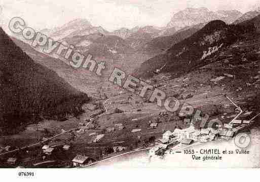 Ville de CHATEL, carte postale ancienne