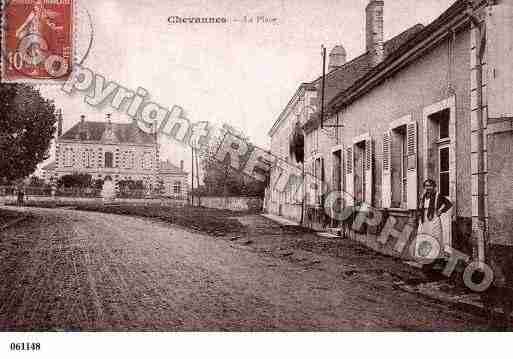 Ville de CHEVANNES, carte postale ancienne