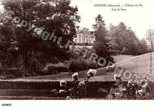 Ville de CONTEST, carte postale ancienne