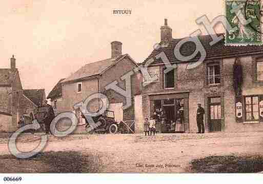 Ville de ESTOUY, carte postale ancienne