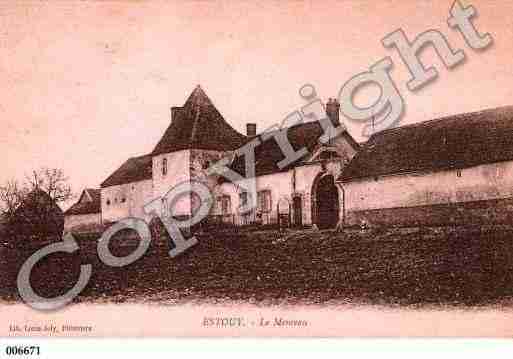 Ville de ESTOUY, carte postale ancienne