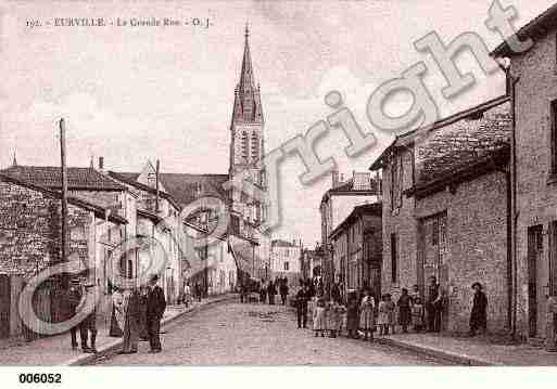 Ville de EURVILLEBIENVILLE, carte postale ancienne