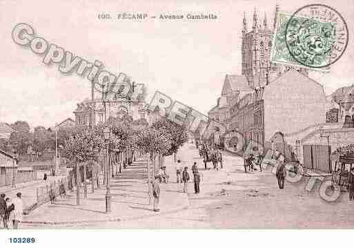 Ville de FECAMP, carte postale ancienne