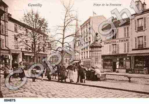 Ville de GENTILLY, carte postale ancienne