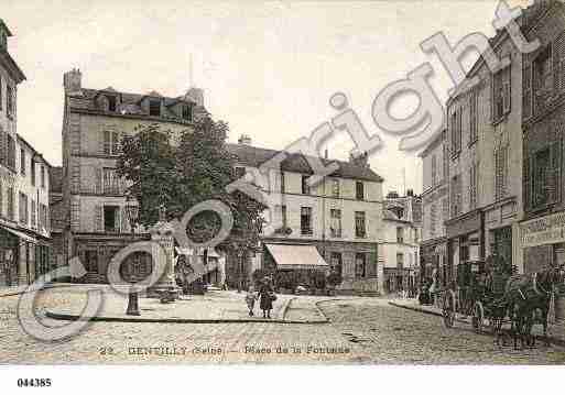 Ville de GENTILLY, carte postale ancienne