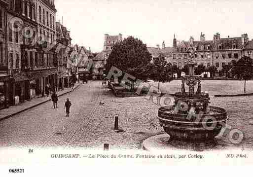 Ville de GUINGAMP, carte postale ancienne