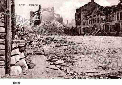 Ville de LENS, carte postale ancienne