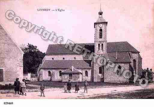 Ville de LIVERDYENBRIE, carte postale ancienne