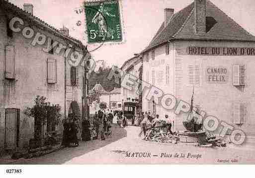 Ville de MATOUR, carte postale ancienne