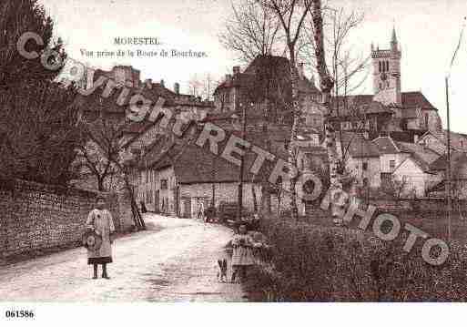 Ville de MORESTEL, carte postale ancienne