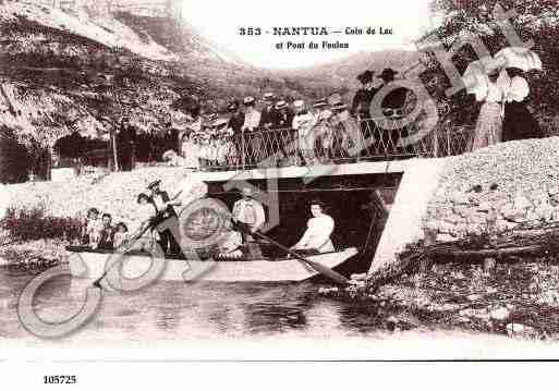 Ville de NANTUA, carte postale ancienne