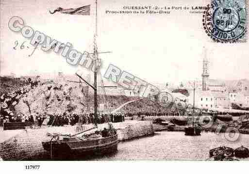 Ville de OUESSANT, carte postale ancienne