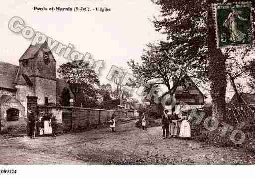 Ville de PONTSETMARAIS, carte postale ancienne