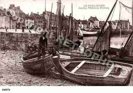 Ville de POULIGUEN(LE), carte postale ancienne