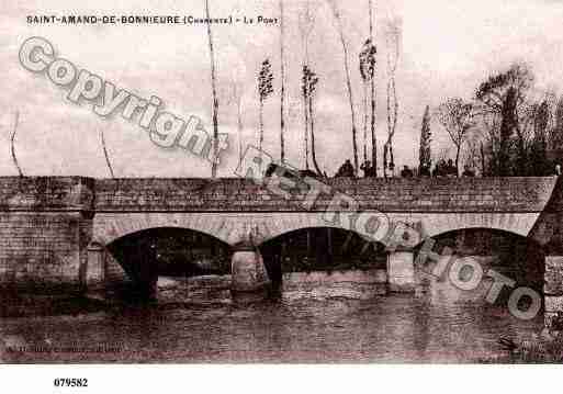 Ville de SAINTAMANTDEBONNIEURE, carte postale ancienne