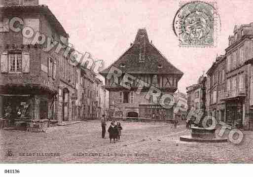 Ville de SAINTCERE, carte postale ancienne