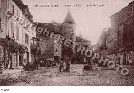 Ville de SAINTCERE, carte postale ancienne