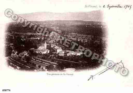 Ville de SAINTVERAND, carte postale ancienne