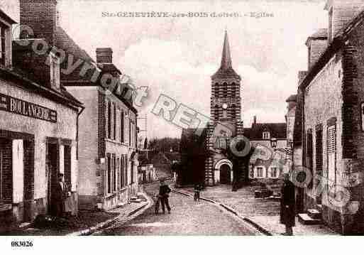 Ville de SAINTEGENEVIEVEDESBOIS, carte postale ancienne