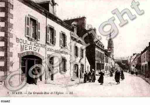 Ville de SCAER, carte postale ancienne