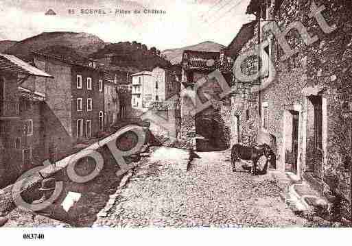 Ville de SOSPEL, carte postale ancienne