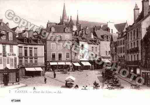 Ville de VANNES, carte postale ancienne