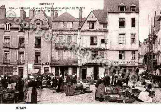 Ville de VANNES, carte postale ancienne