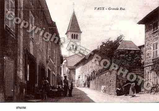 Ville de VAUXENBEAUJOLAIS, carte postale ancienne