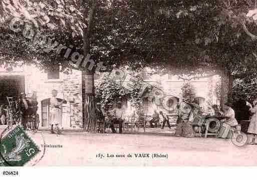 Ville de VAUXENBEAUJOLAIS, carte postale ancienne