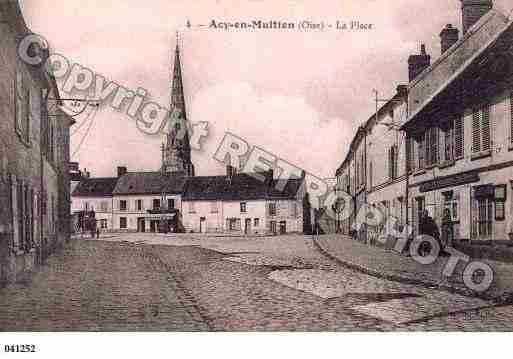 Ville de ACYENMULTIEN, carte postale ancienne