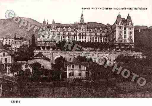 Ville de AIXLESBAINS, carte postale ancienne