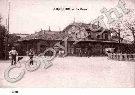 Ville de AMBERIEUENBUGEY, carte postale ancienne