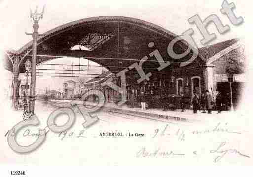 Ville de AMBERIEUENBUGEY, carte postale ancienne