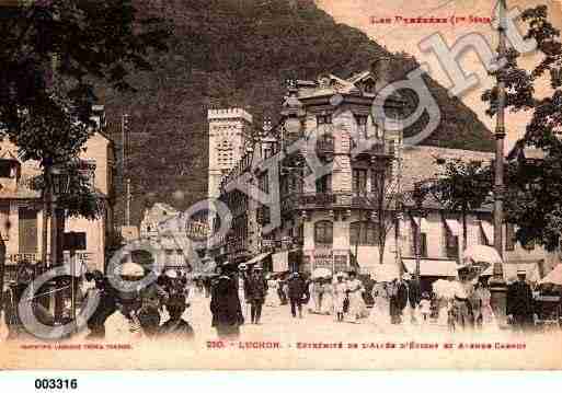 Ville de BAGNERESDELUCHON, carte postale ancienne